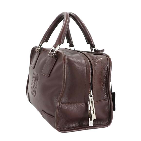 LOEWE Amazona 28 handbag in brown leather with silver hardware. - Picture 4 of 10